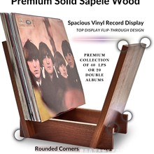 实木CD架杂志书架黑胶唱片木制CD架立式桌面书立办公室整理收纳架