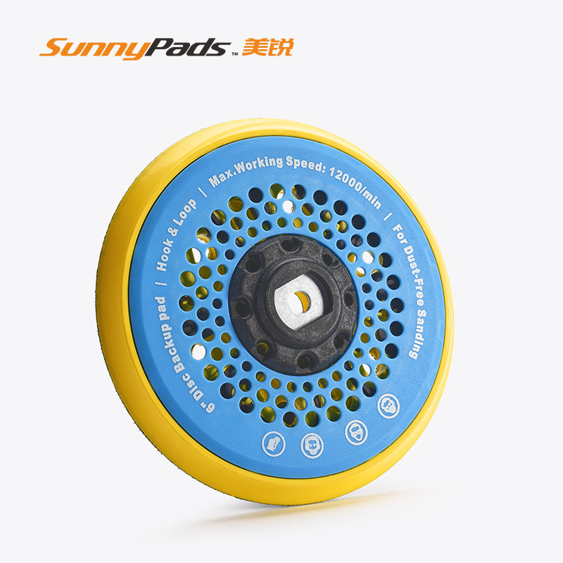 无尘研磨托盘6寸多孔电动抛光托盘汽车美容电动抛光机打磨轮