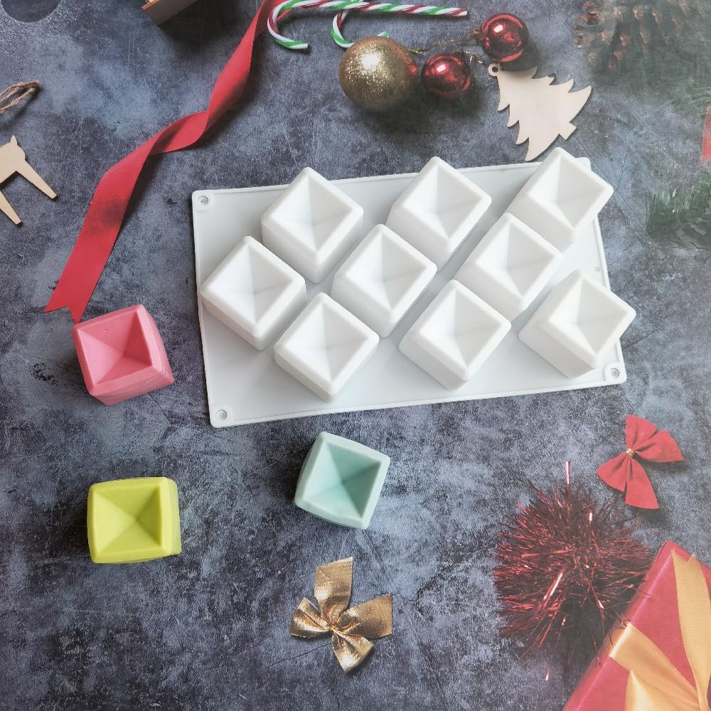 九连方格441巧克力饼干模蛋糕模具雪糕糖果硅胶模具