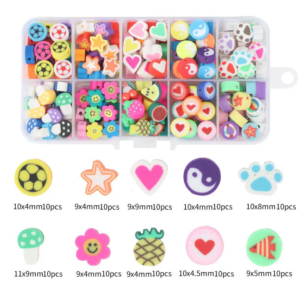 Ceramics, set, cartoon beads, bracelet, accessory