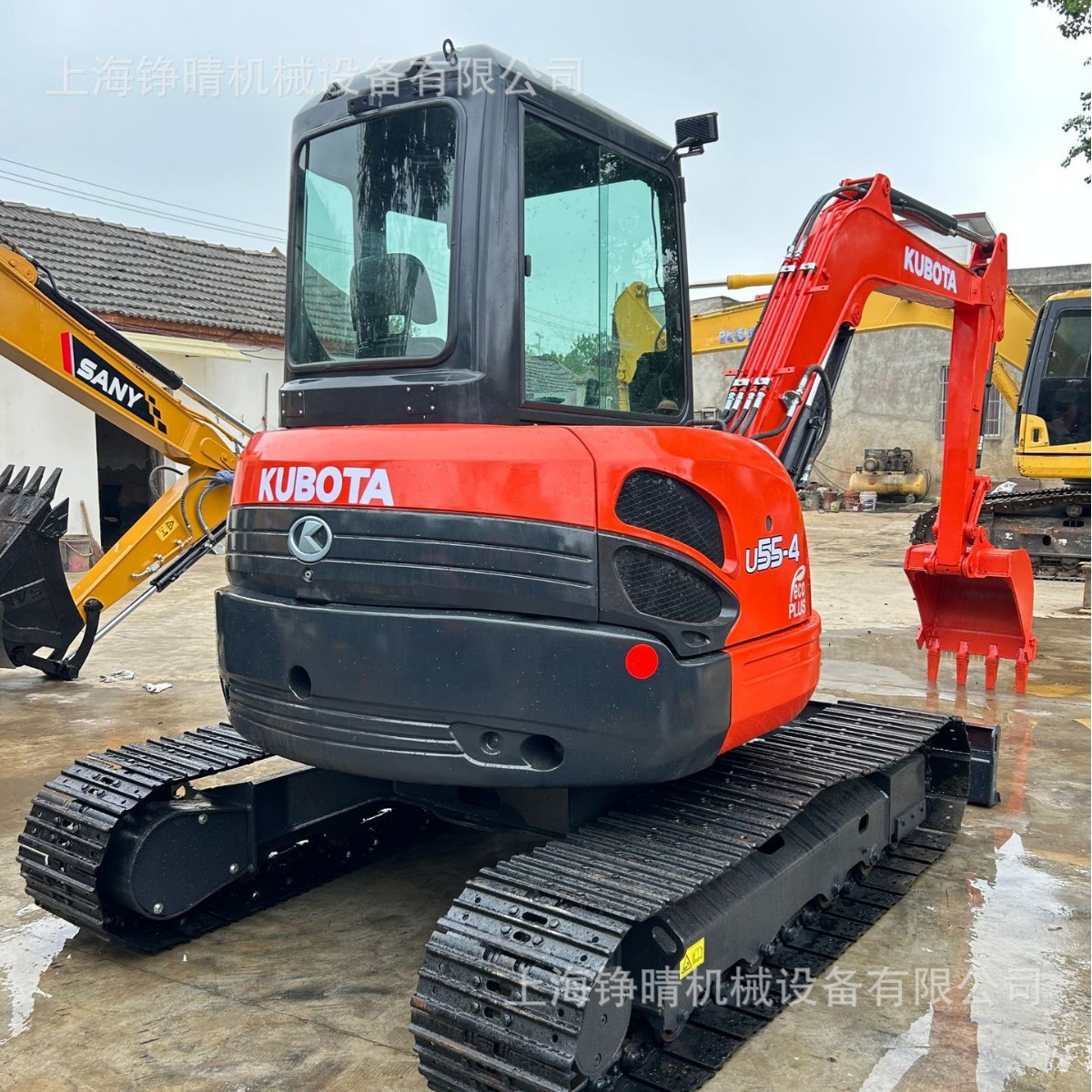 出口低价久保田U-55微型5吨履带式挖掘机性能良好现货外贸出售