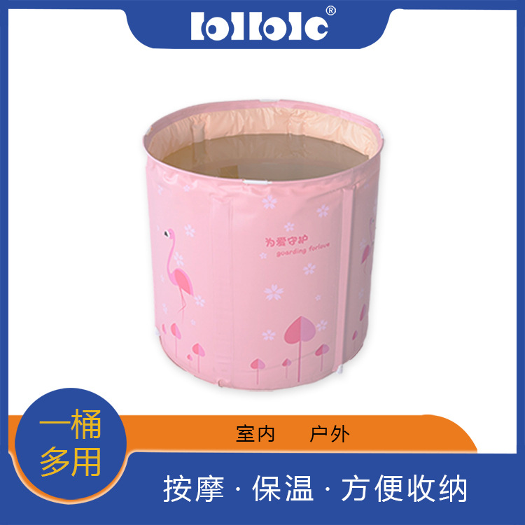Inflatable foldable tub for home use