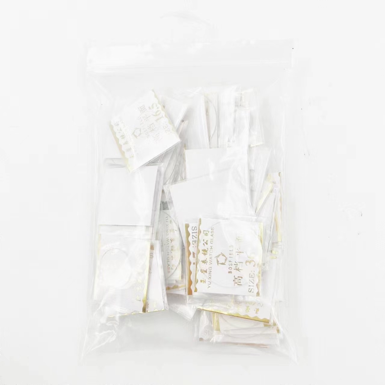 手表配件 表玻璃 平面表镜 表蒙子 表面16mm-45mm 一套59片