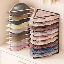 帽子收纳神器铁艺分层陈列架家用衣柜棒球鸭舌帽展示多功能置物架