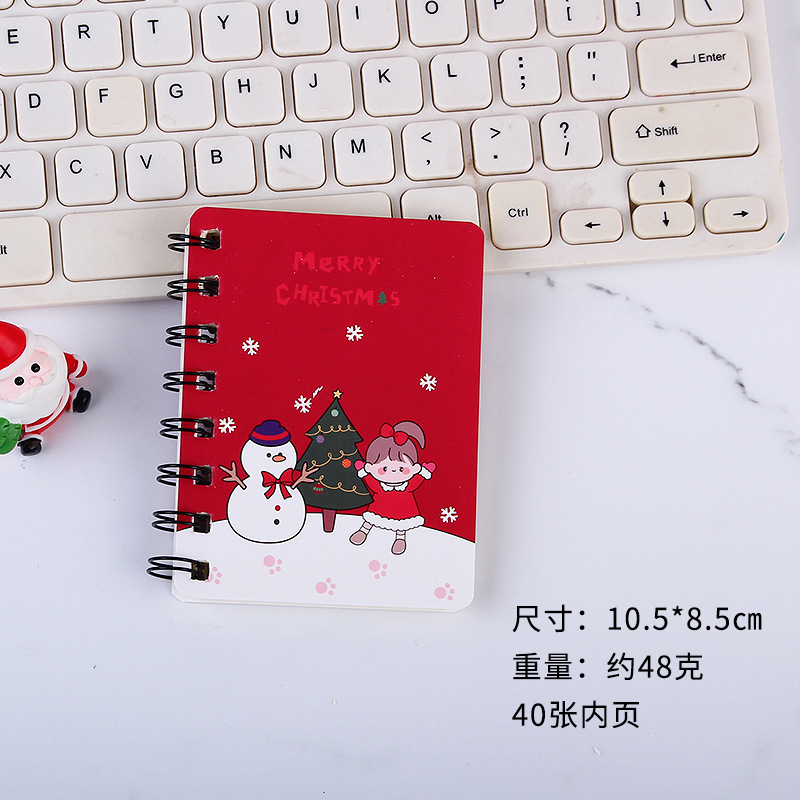 A7クリスマス横転コイル本学生携帯ポケットノート事務メモ帳日記帳クリスマスプレゼント|undefined