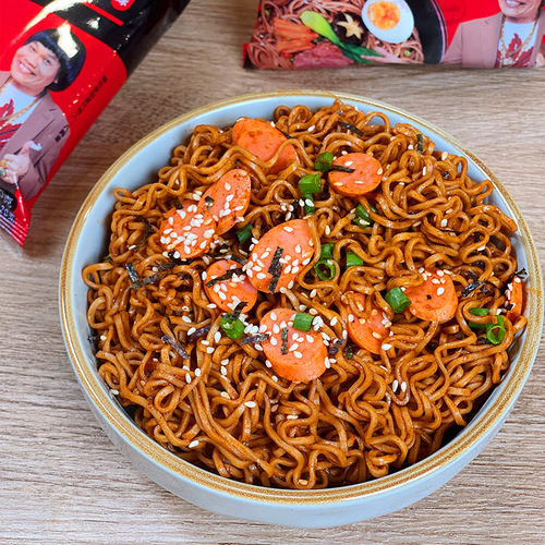 Hi Chia Home buckwheat konjac noodles 12 bags, sesame sauce flavor, black duck flavor, scallion oil flavor, turkey flavor, 4 flavors, dropshipping