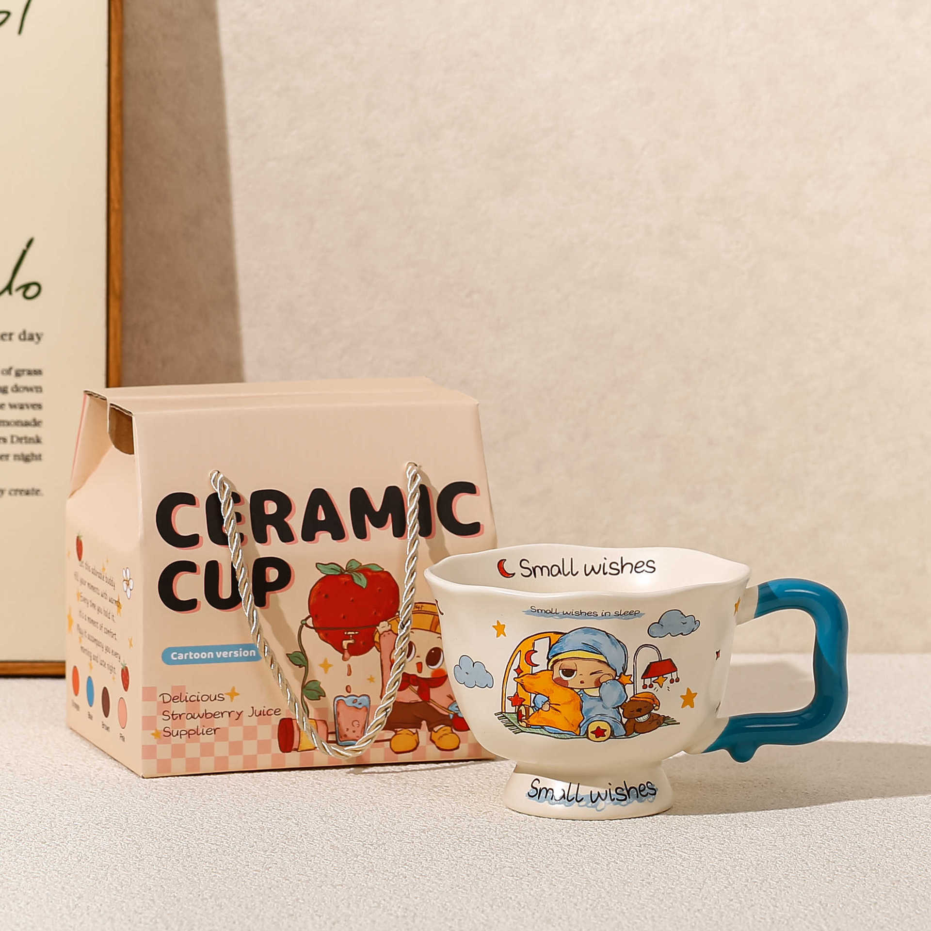 Cute Pippo tazas de agua para niños tazas de verano para niños tazas de cerámica domésticas tazas de café de desayuno de oficina image 12