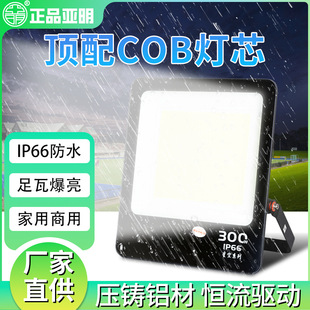 COB Outdoor Lighting Spotlights Outdoor Spotlights Factory Projection Floodlight Strong Light Super Bright Waterproof High Rod Projection Light