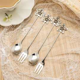 304不锈钢创意可爱日式吊坠 咖啡搅拌勺甜品勺可定LOGO伴手礼批发