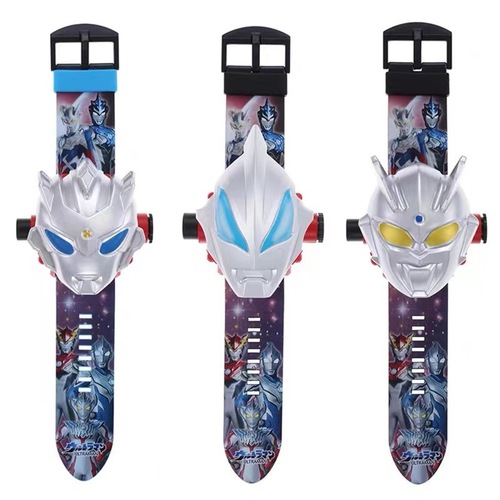 Children's Toy Cartoon Electronic Ultraman Watch 3-8 Years Old Toddler Primary School Boys and Girls Projection Luminous Watch
