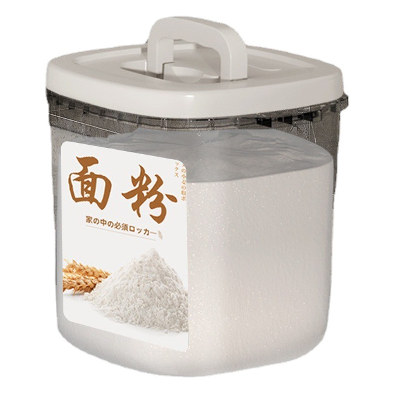 Cubo de arroz sellado cocina hogar a prueba de humedad a prueba de insectos Medición de arroz olla harina granos caja de almacenamiento de plástico caja de almacenamiento de grano al por mayor