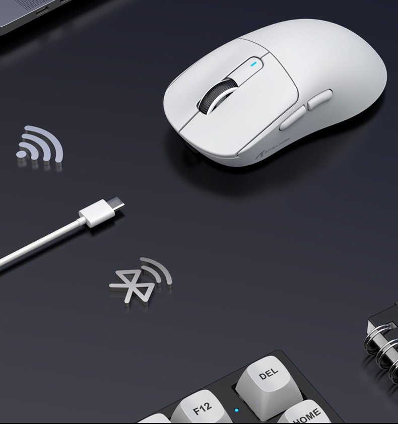 AttackShark X3 Mouse,Lightweight,PAW3395 Sensor,E-sports Game The Third Mock Examination Wireless Mouse,2.4G Wireless+Bluetooth 5.2+Type-C,26000DPI_voghion.com