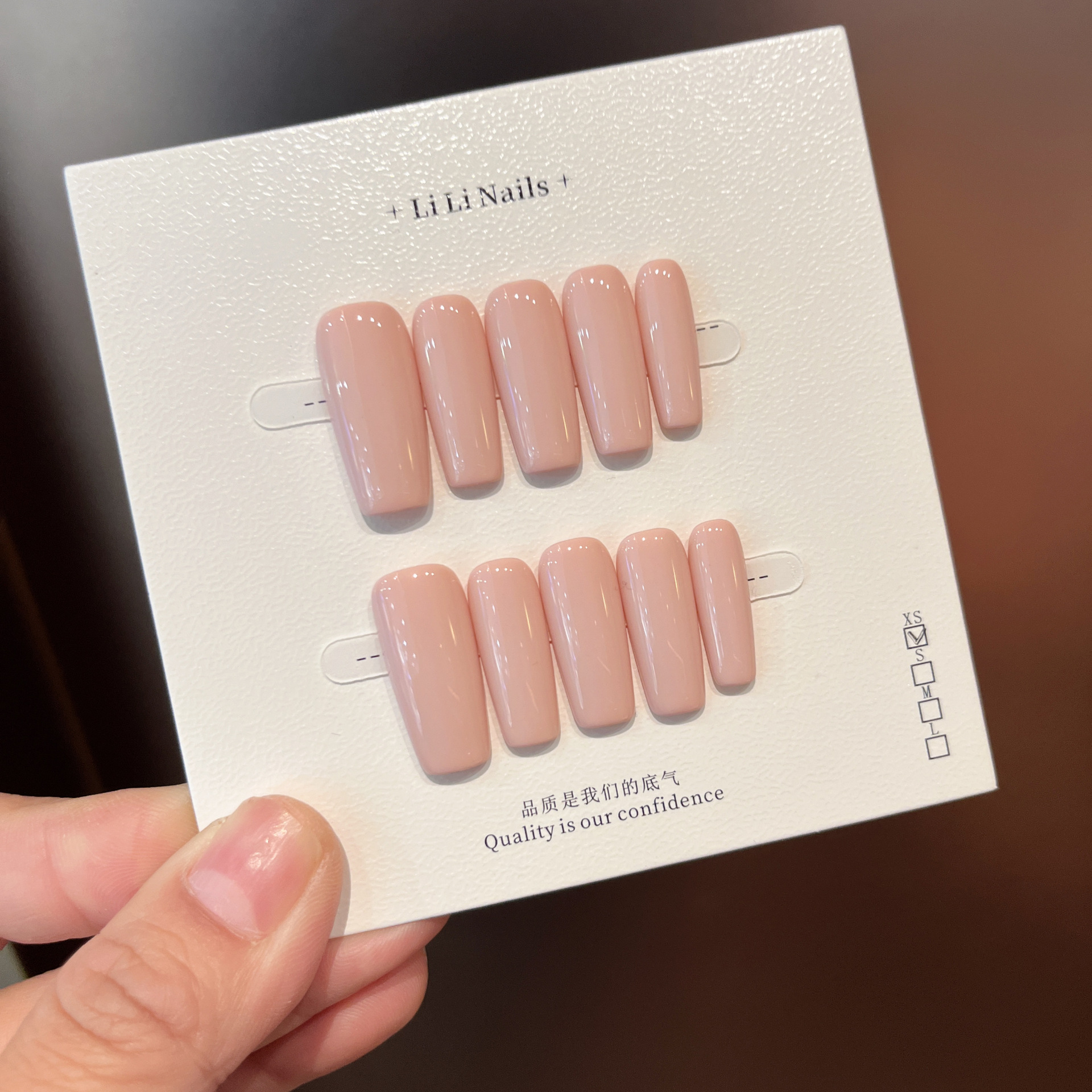 Uñas Postizas Hechas a Mano Ultradelgadas Sin Marcas para Mujeres