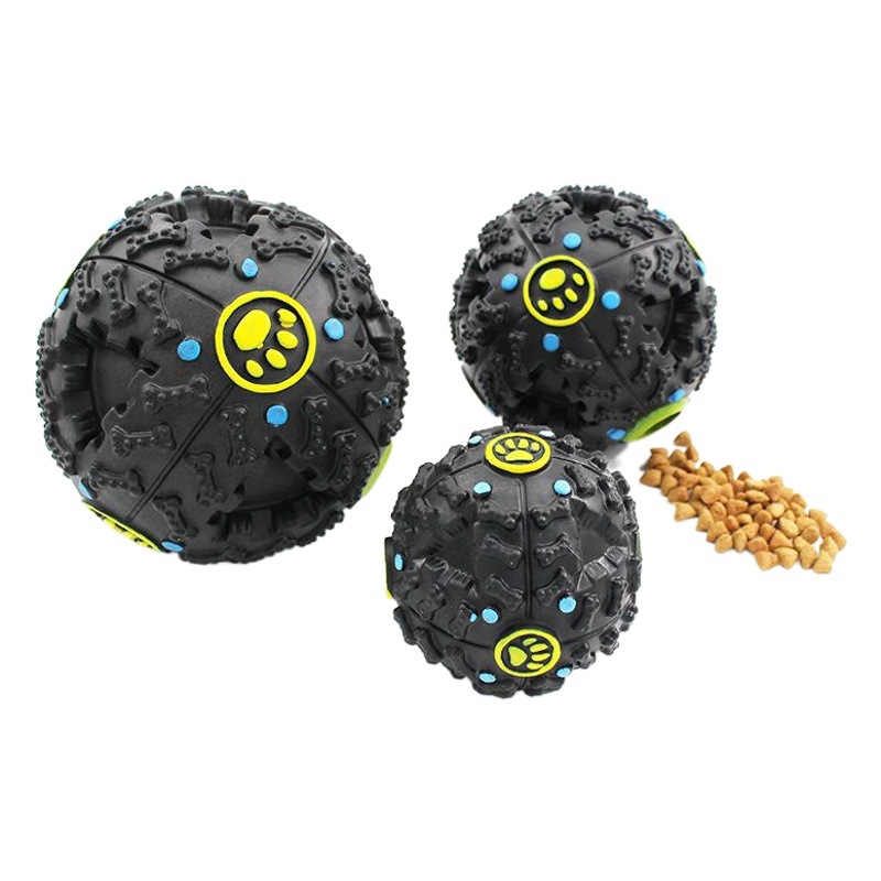 Perro snack comida fuga bola mascota comida fuga dispositivo extraño bola oso de peluche Golden Retriever Bola de juguete beneficio molar