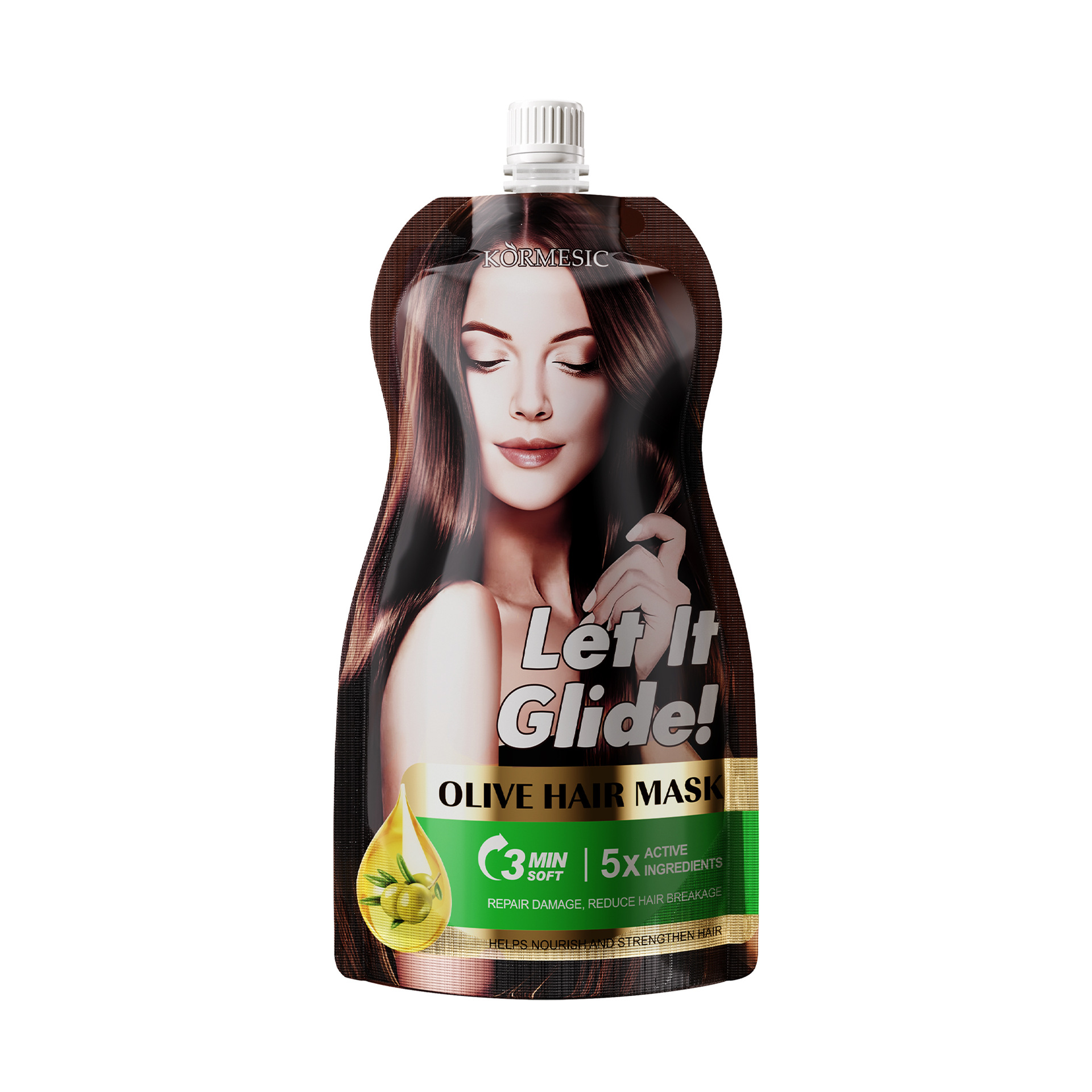 KORMESIC máscara de cabello vegetal máscara de cabello para el cuidado, suave comercio exterior transfronterizo, ropa doméstica de gran capacidad