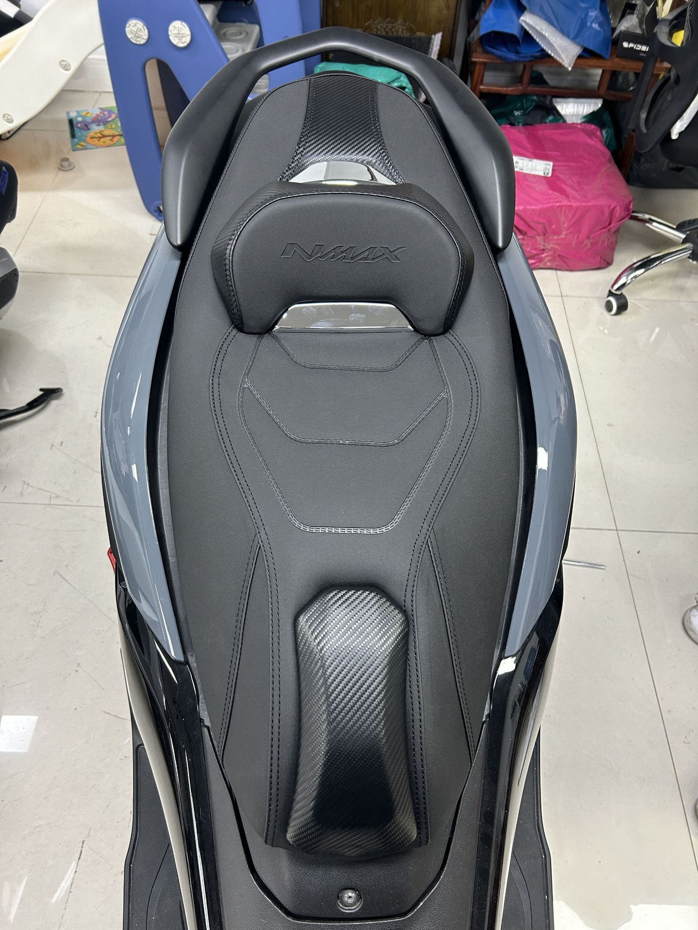 Suitable for 20-24 Yamaha Nmax155 Modified Seat Cushion, New Upgraded Indonesian Model with Backrest and Anti-Slip Seat Cushion