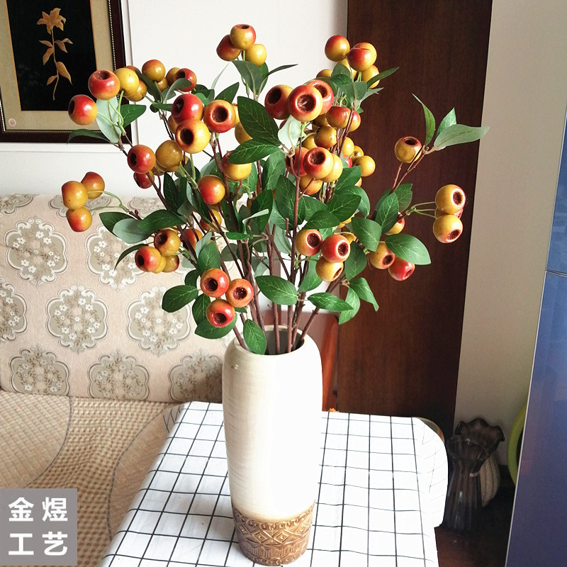 new pattern pipe Manufactor wholesale PE Korean Countryside foam Artificial Flower new year decorate Holly Rich fruit