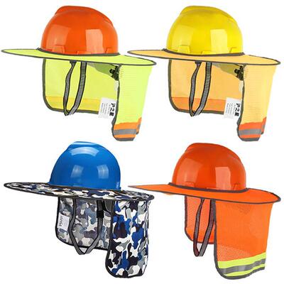 construction site construction sunshade Sunscreen Hat summer Air permeable plate fold