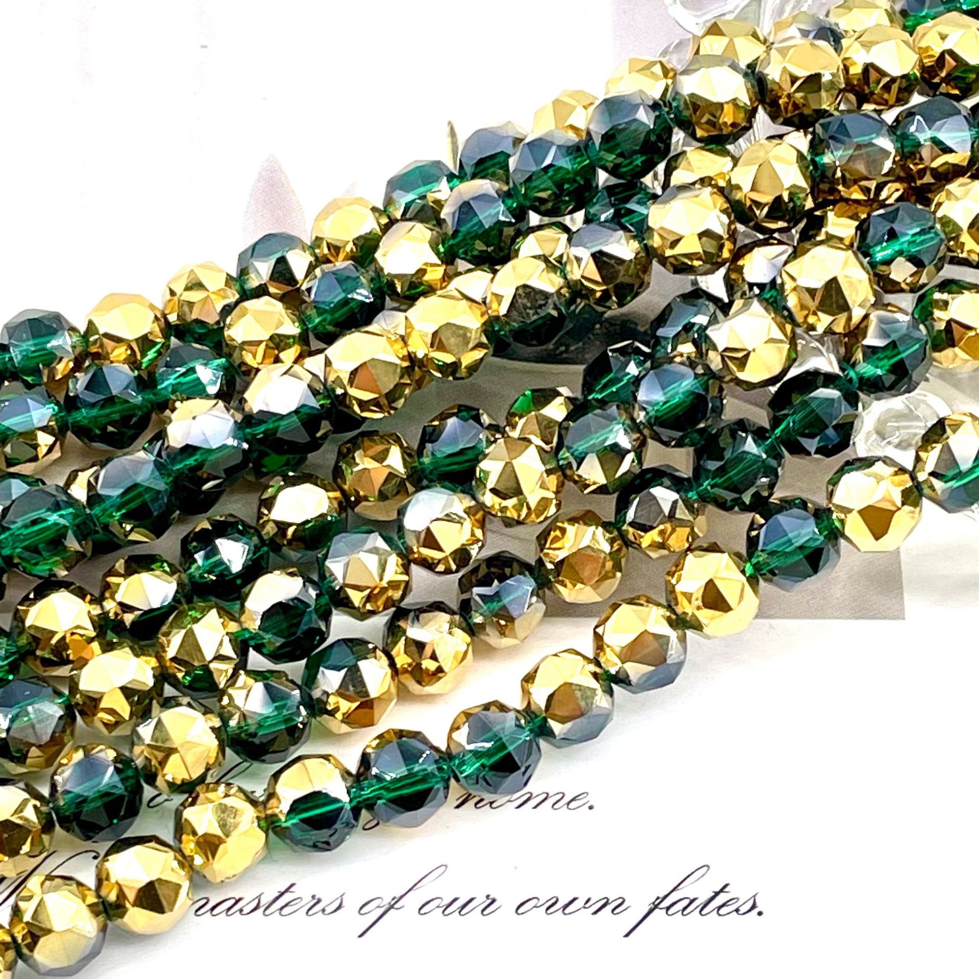 Bola de flores de 8mm Jingjing K9 cuentas sueltas de cristal 64 superficies cortadas con cuentas Accesorios de joyería hechos a mano de bricolaje Pulsera Collar lote suelto image 73