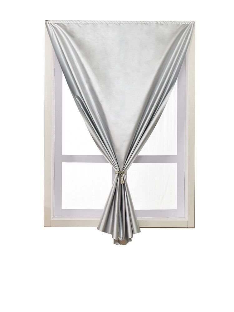 Cortinas de cinta mágica sin taladro, tela opaca, parasol para dormitorio, bloqueo de luz para ventana, protección UV, aislamiento térmico, protección solar.