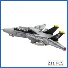 �羳MOC����С���������ָ߻�ľ����F14��è�ɻ�DIY���MOC-32402