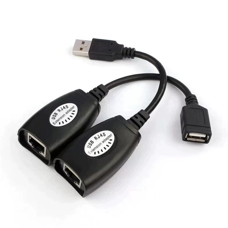 USB–RJ45 удлинитель сигнала, усилитель для сетевого кабеля USB→RJ45