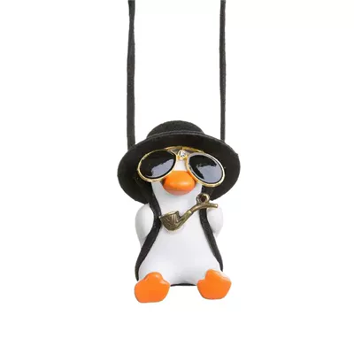 Car hanging | Rearview Mirror Car Interior Decoration - black-hat-pipe-duck