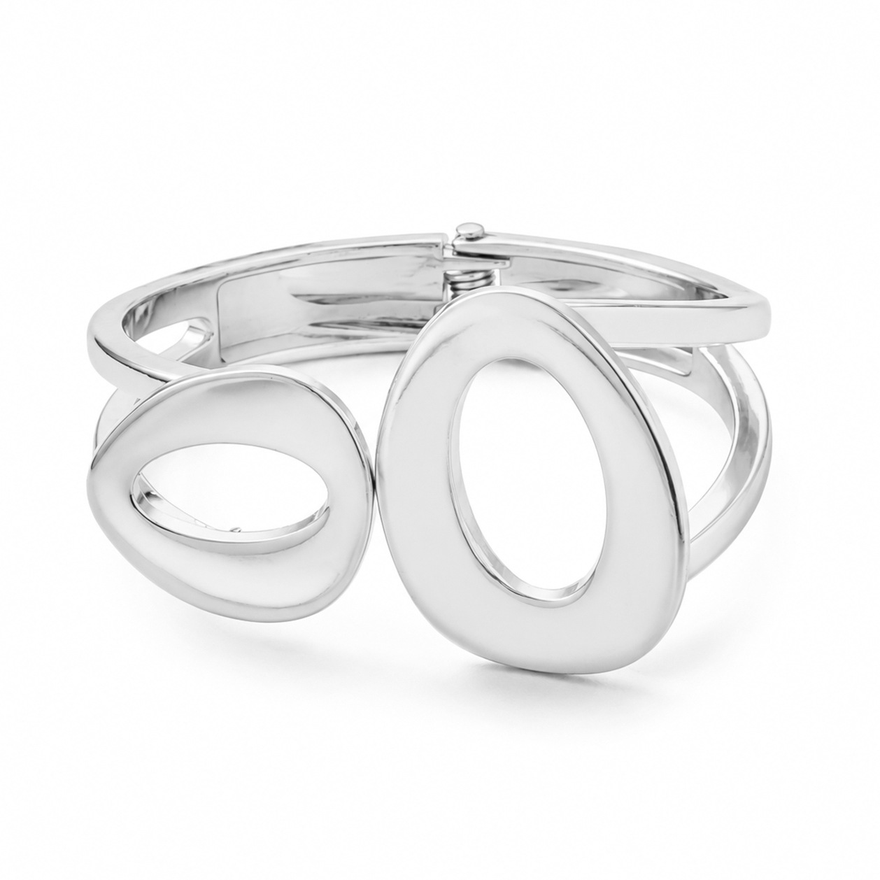 Pulsera Popular Transfronteriza Europea y Americana, Estilo Minimalista INS, Patrón de Onda Irregular, Joyería de Metal Brillante, Accesorios para Mujer