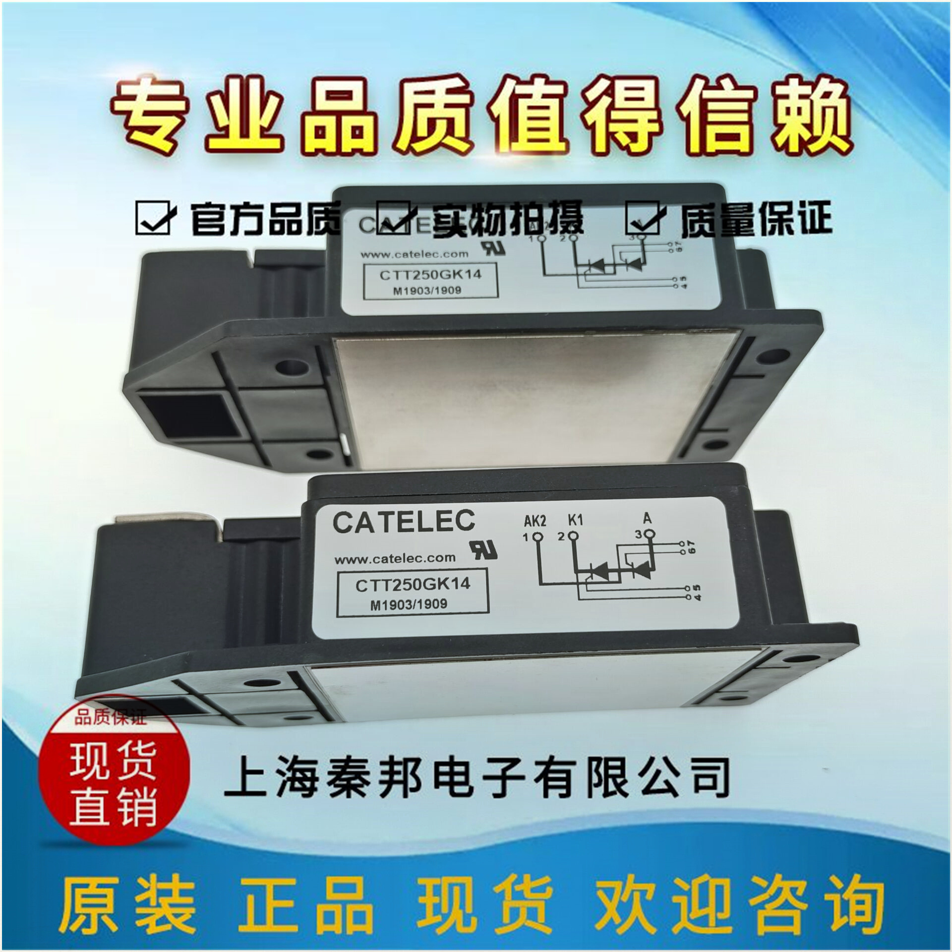 厂家直销西班牙全新CTT250GK14可控硅