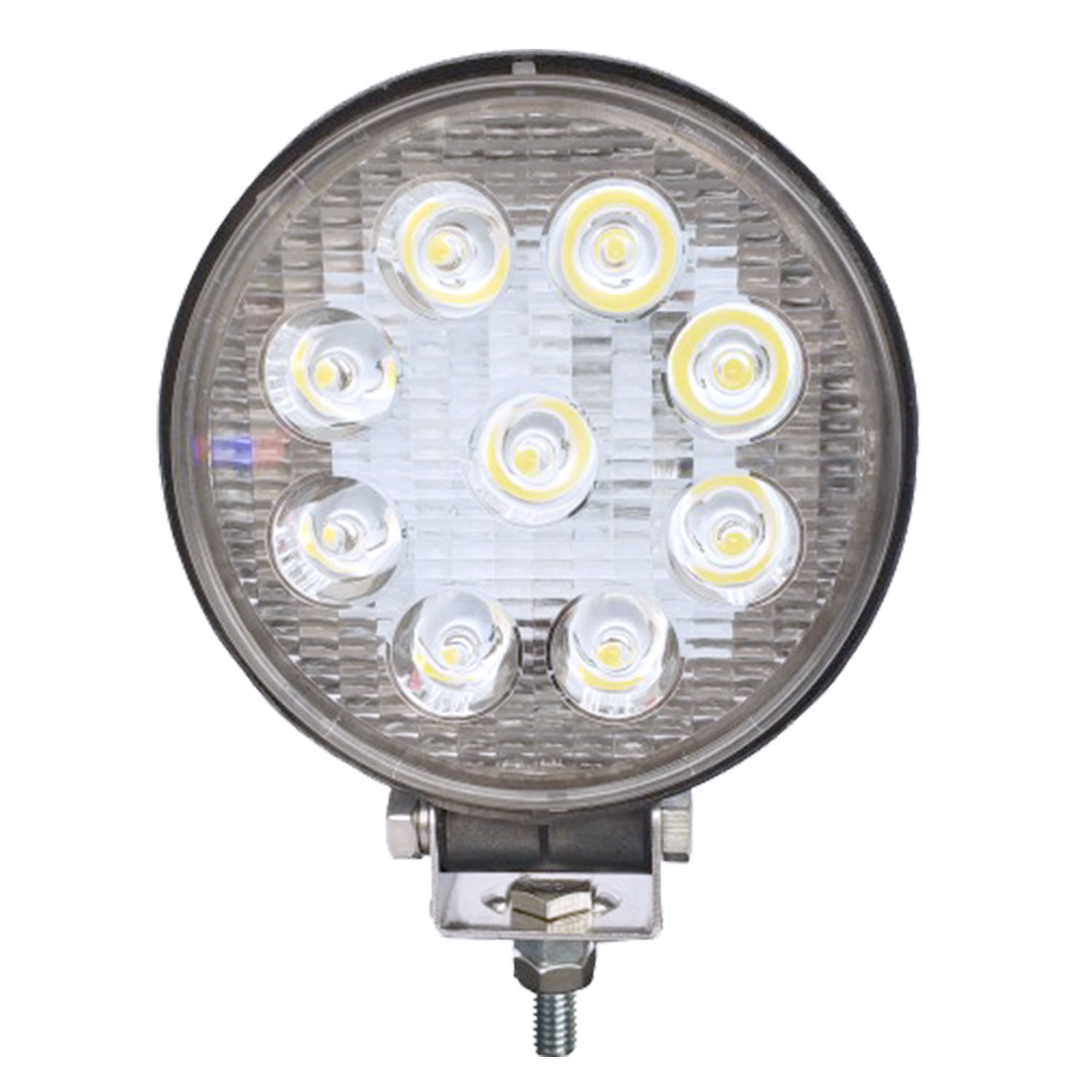Luz de trabajo LED redonda de 4 pulgadas y 27W, luz para coche, foco para vehículos todoterreno, luz para camión, 27W15, súper brillante