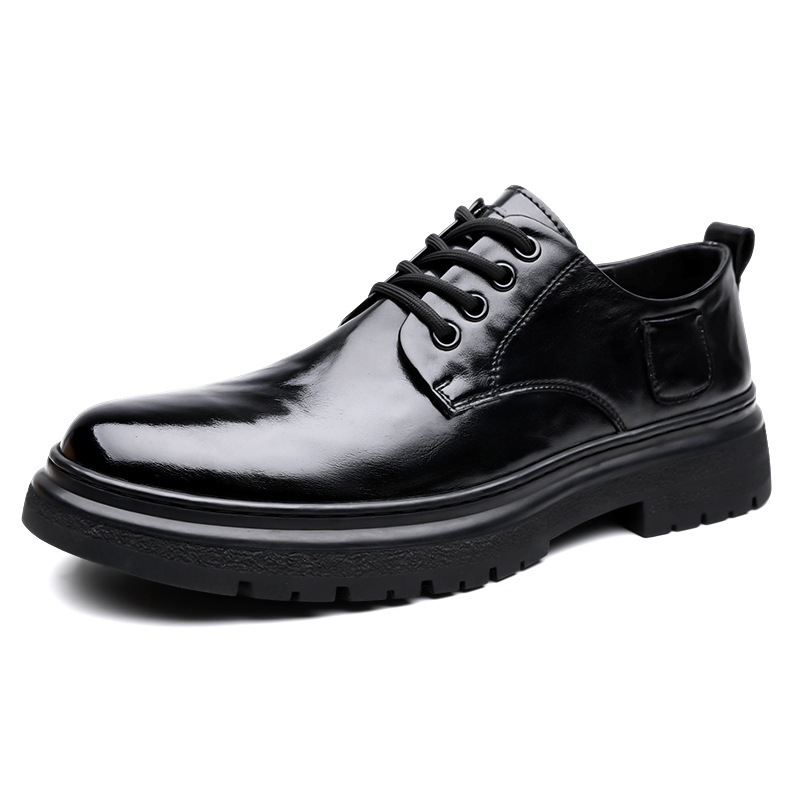 Classic British Style Formal Leather Shoes For Men Office Wear_voghion.com