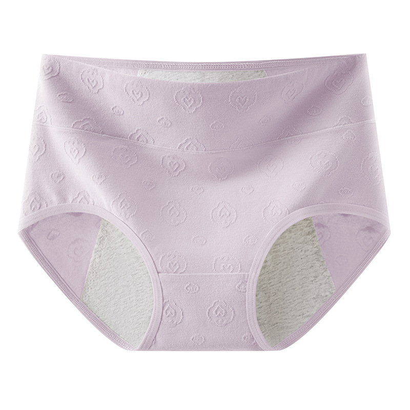 Ropa interior de período menstrual de gran tamaño para niñas entrepierna de algodón puro 10A entrepierna antibacteriana cadera más gran tamaño 200 kg ropa interior fisiológica para mujer