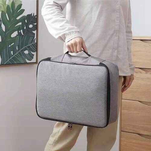 New multifunctional office document bag, travel document bag, storage bag, large capacity home outing file bag