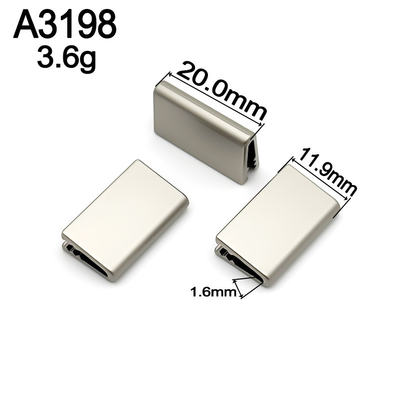 Webbing End Clip, Stainless Steel Alloy Clip, Belt End Clip, Luggage Leather Goods Hardware, Rope End Clip, Small Hardware Accessories Collection