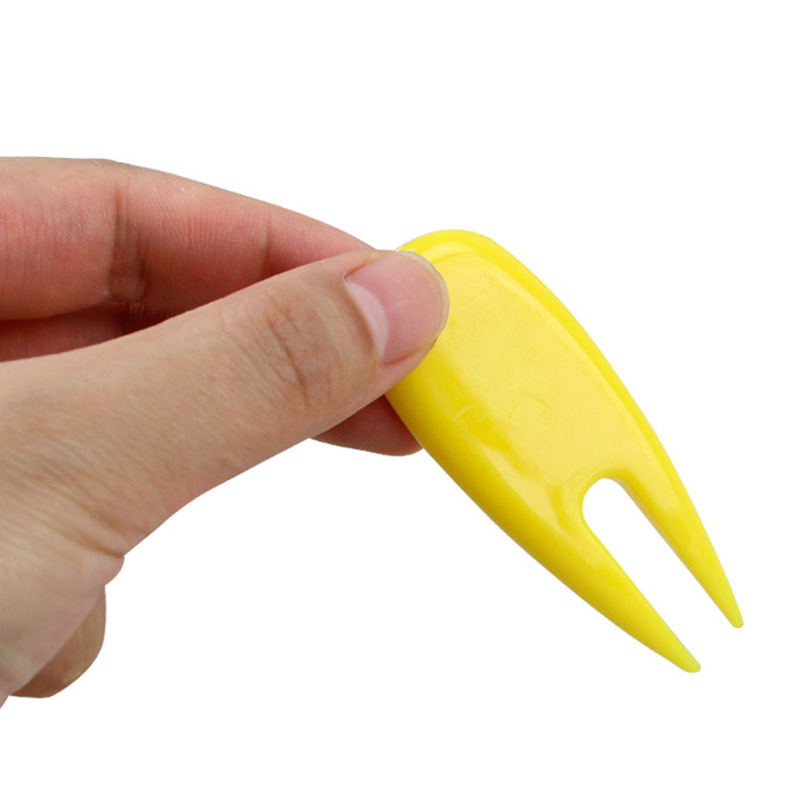 Golf verde plástico verde tenedor herramienta de reparación de césped Campo de Golf verde suministros con patrones