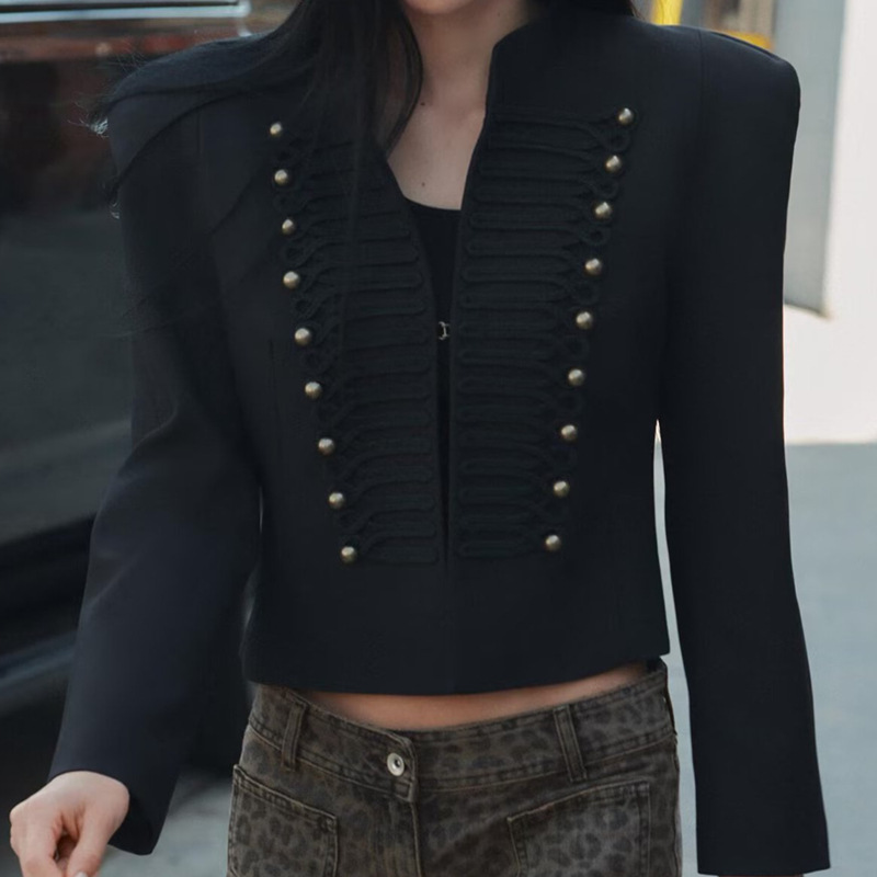 Cross-Border 2026 New European and American Style Fashion Personality Trendy Versatile Slim-Fit Blazer with Shoulder Pads 4840/798 Cross-Border 2026 New European and American Style Fashion Personality Trendy Versatile Slim-Fit Blazer with Shoulder Pads 4840/798