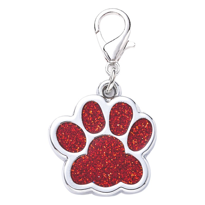 Cruz-Frontera aleación zinc metal etiqueta mascotas perro brillo