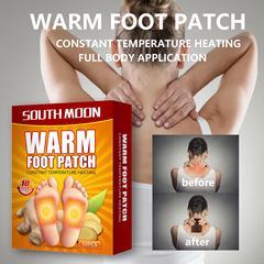 Ginger Warm Foot Patch for Stress Relief, Humidity Reduction, Sleep Improvement, Acupoint Application, Foot Massage Care Patch