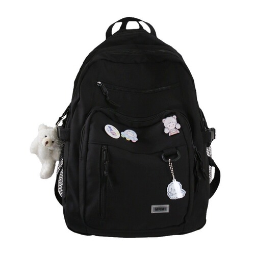 Korean Instagram-style harbor workwear dual-shoulder bag Ulzzang Japanese Harajuku large-capacity backpack for men and women students school bag