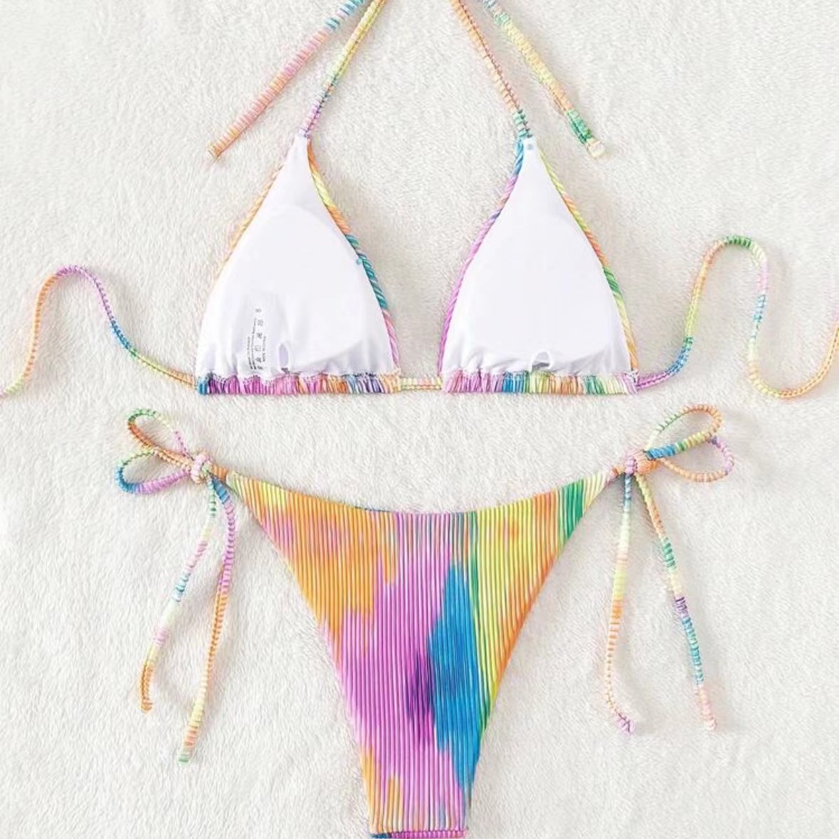 Women's Two Piece Swimsuit Set New Style Bikini Special Fabric Swimwear_ecoleips.com