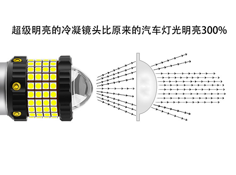 New Foreign Trade Products Cross-Border Special Supply High-Brightness Car Led Motorcycle Headlight White and Yellow Two-Color H4 H6 Ba20D12-80V