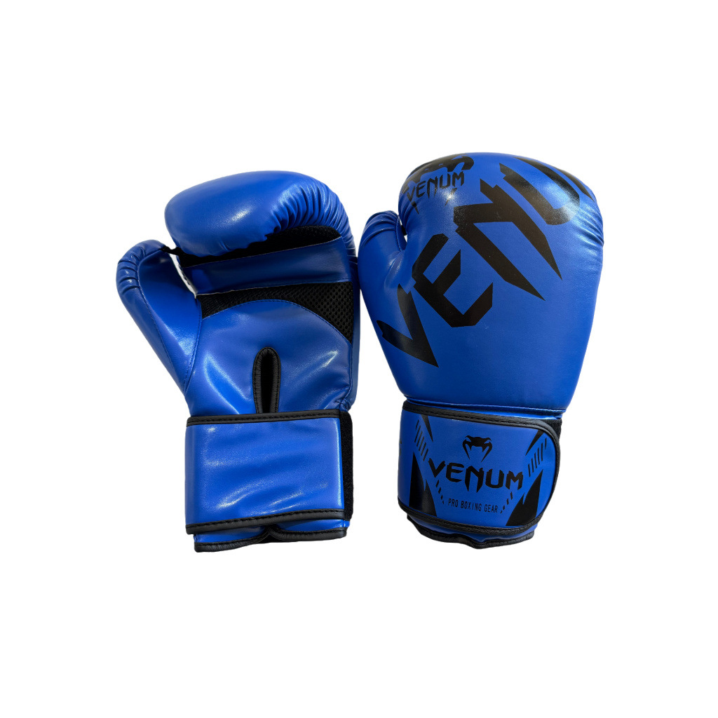 Guantes de boxeo de PU para adultos y niños, equipo de combate Sanda, suministros de Taekwondo, guantes de combate al por mayor con protección.