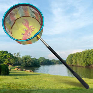 New Children's Fishing Net, Retractable Fishing Net, Small Fish and Shrimp Fishing Net, Butterfly Net, Factory Direct Sale