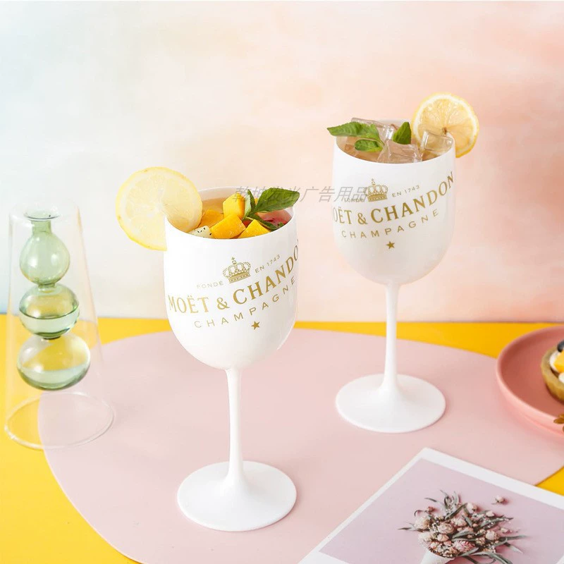 Акриловый бокал для коктейлей белый анти-падение 16oz Moet Chandon 450ml Высокий бокал для шампанского