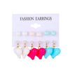 Brand earrings, fashionable set from pearl, European style, Japanese and Korean, flowered