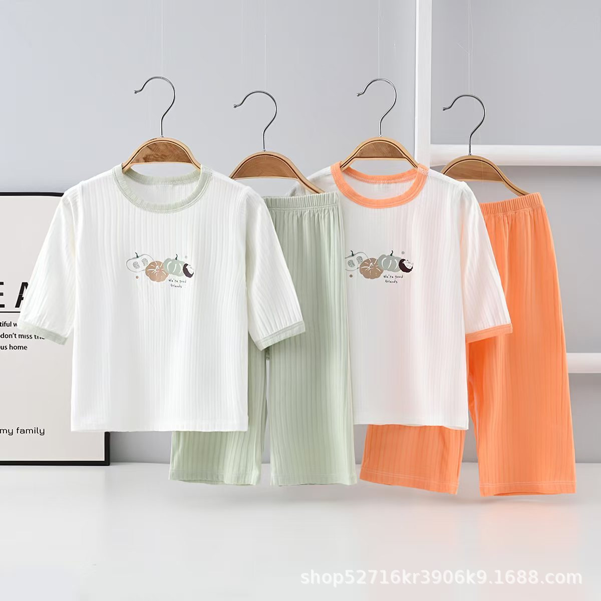 Children's Clothes, Newborn Summer Suits, Infant Modal Suits, Skin-Friendly Children's Outing Air-Conditioned Clothes