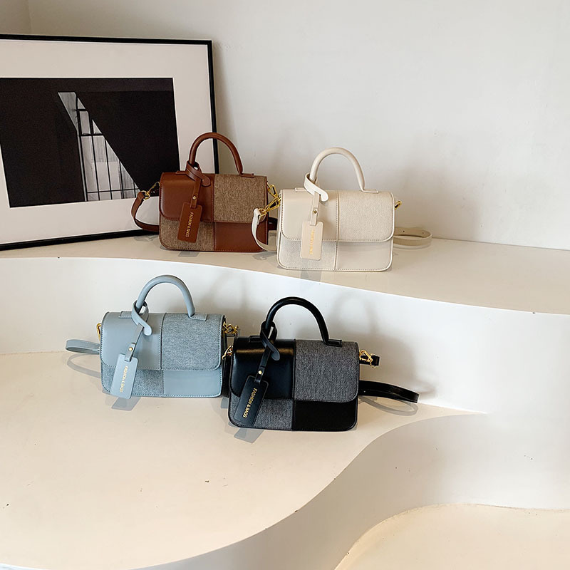 Maillard Splicing Handbag for Women 2024 New Style, with Unique Texture and a Stylish Crossbody Bag Design_voghion.com