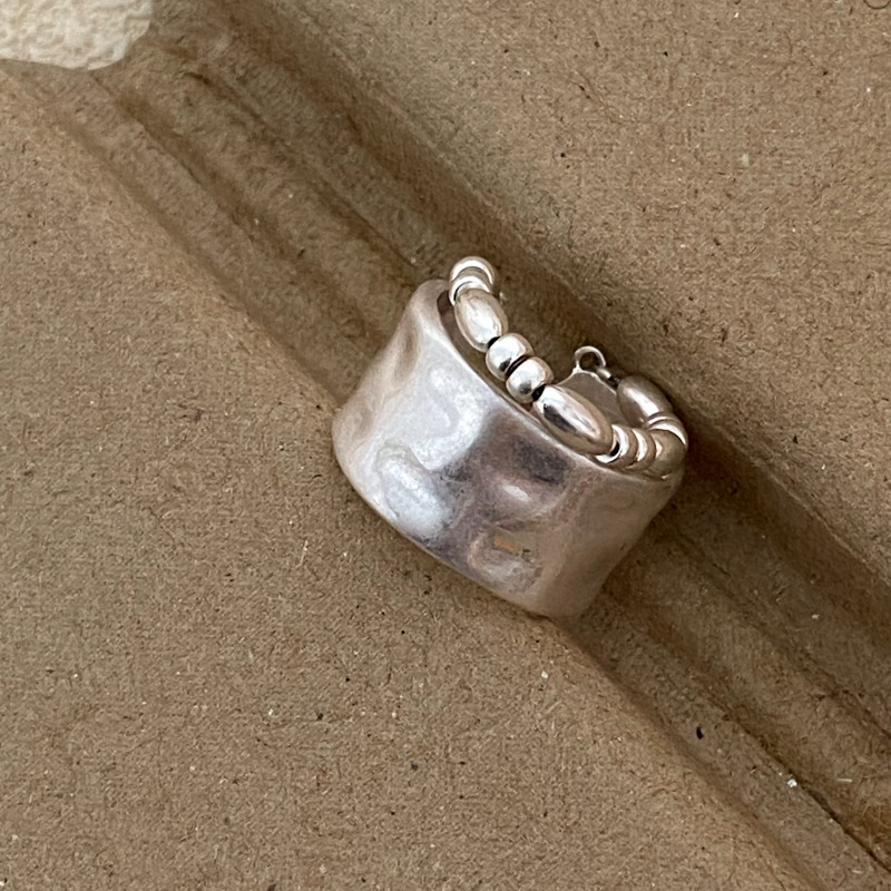 日系デザイン感ダブルロープチェーン気質シンプルで上品な松本恵奈と同じ幅の指輪