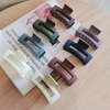 Brand square hair accessory, hairgrip, big hairpins, crab pin for bath, shark, South Korea, simple and elegant design