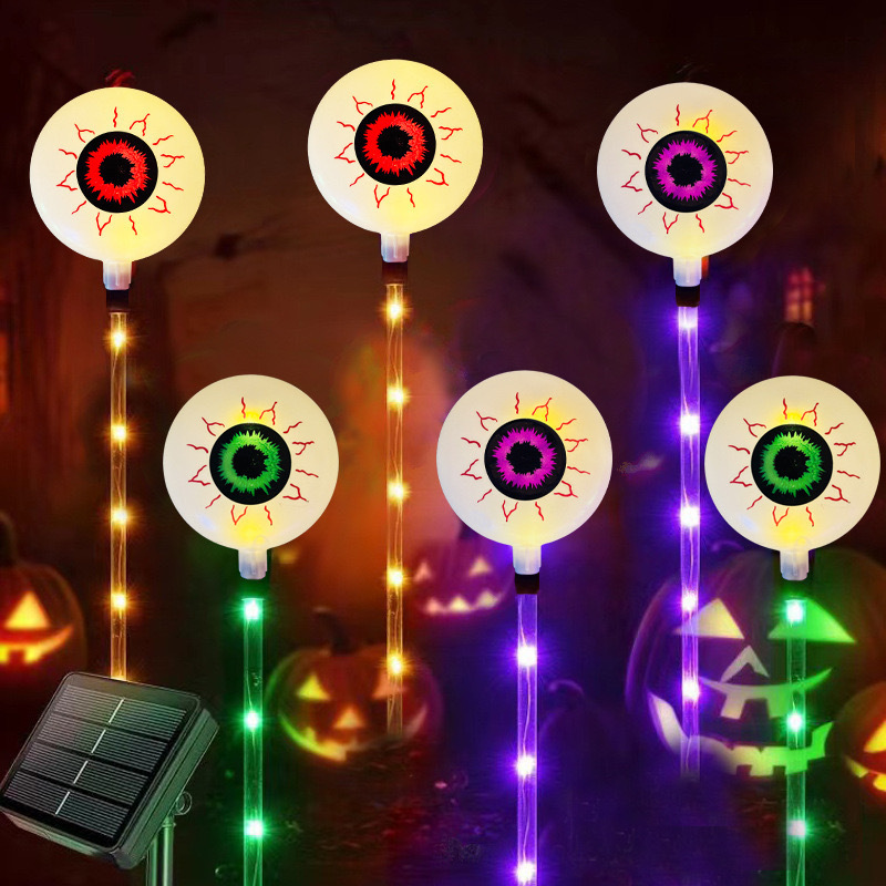 国境を越えた新型ハロウィーンカボチャ床ランプ屋外防水太陽エネルギー装飾ランプ庭園配置雰囲気ランプ列|undefined
